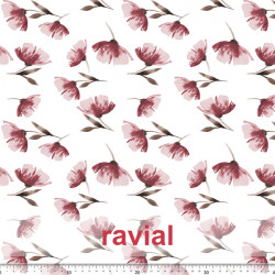 Tela de gasa fina perfecta para trajes de fiesta y/o para combinar con tejido de raso. Estampado de flores.