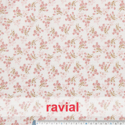 BABU. Tejido de bambula con estampado de flores.