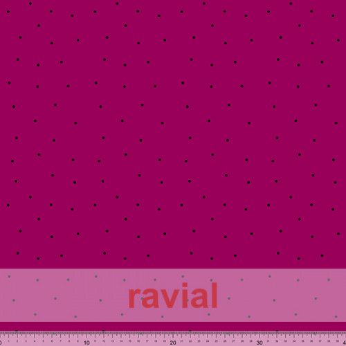 TOLOX. Tela de crespón estampado con lunares de 0.30 cms.