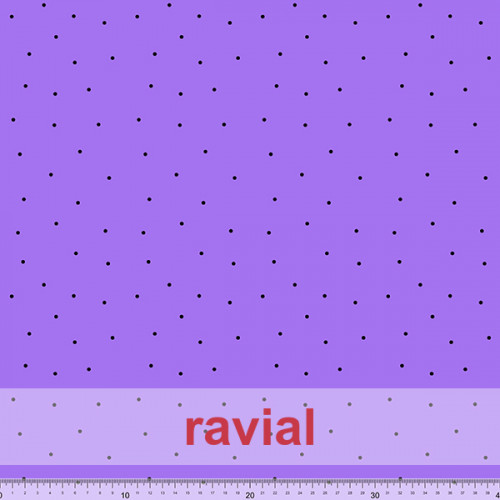 TOLOX. Tela de crespón estampado con lunares de 0.30 cms.