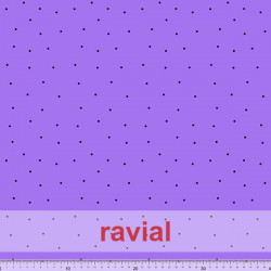 TOLOX. Tela de crespón estampado con lunares de 0.30 cms.