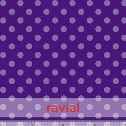 D-TABLAO ESTP. Tela de punto especial para faldas de ensayo. Estampado de lunares de 2,00 cms.