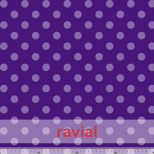 D-TABLAO ESTP. Tela de punto especial para faldas de ensayo. Estampado de lunares de 2,00 cms.