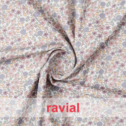 VIELLA ALGODON ESTP. Tejido de viella de algodón estampado de flores.