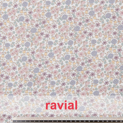 VIELLA ALGODON ESTP. Tejido de viella de algodón estampado de flores.