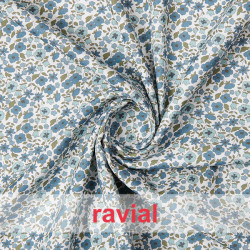 VIELLA ALGODON ESTP. Tejido de viella de algodón estampado de flores.