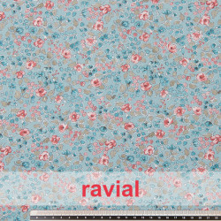 VIELLA ALGODON ESTP. Tejido de viella de algodón estampado de flores.