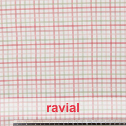 VIELLA ALGODON ESTP. Tejido de viella de algodón estampado de cuadros.