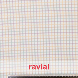 VIELLA ALGODON ESTP. Tejido de viella de algodón estampado de cuadros.