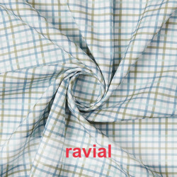 VIELLA ALGODON ESTP. Tejido de viella de algodón estampado de cuadros.