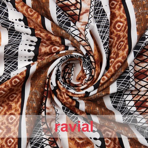 Viscosa. Tejido fino con mucha caída. Estampado.