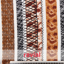 Viscosa. Tejido fino con mucha caída. Estampado.