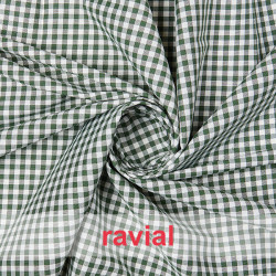 CHECK 5 mm. Tejido de Vichy 5mm. Lomado (20-25m. aprox.).