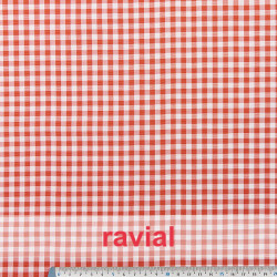 CHECK 5 mm. Tejido de Vichy 5mm. Lomado (20-25m. aprox.).