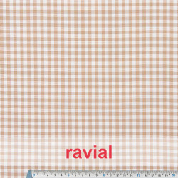 CHECK 5 mm. Tejido de Vichy 5mm. Lomado (20-25m. aprox.).