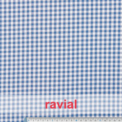 CHECK 5 mm. Tejido de Vichy 5mm. Lomado (20-25m. aprox.).