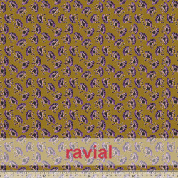 CANVAS RESINADO ESTP. Tejido canvas resinado - hidrofugado., estampado de flores.