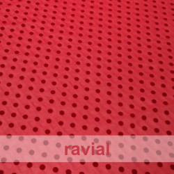 DRAVA FLOCADO. Tela de gasa fina con lunar flocado, de 0,60 mm. OEKO-TEX Standard 100