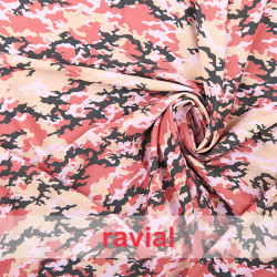 DANZA ZUMBA. Knitted fabric with military print. OEKO-TEX Standard 100
