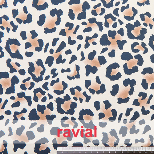 DANZA ZUMBA. Tissu en maille avec motif de léopard 4 cm. OEKO-TEX Standard 100
