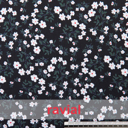 LIBAR. Fabric with small flowers pattern.