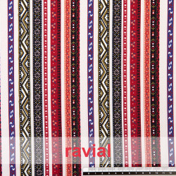 LIBAR. Drape fabric with stripe print.