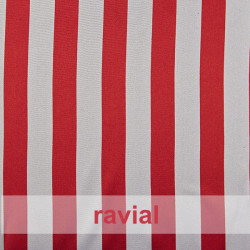 RASO ESTP-RAYAS. Tejido de raso. Estampado de rayas 2 cm. OEKO-TEX Standard 100