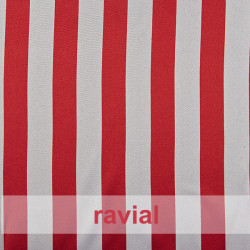RASO ESTP-RAYAS. Tejido de raso. Estampado de rayas 2 cm. OEKO-TEX Standard 100