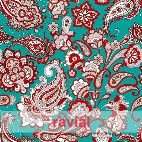D-NATASHA. Printed crêpe fabric for flamenco dress.